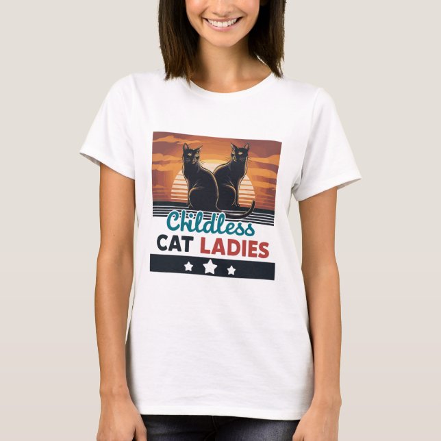 Camiseta Mulher do Gato Sem Fios Viva Crianças (Frente)