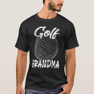 Camiseta Mulher do Golfe Mulher do Golfe Jogadora de bola