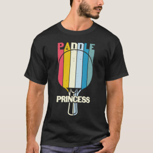 Camiseta Mulher do Jogador de Pong da Princesa Paddle