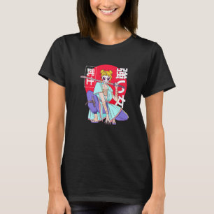 Camiseta Mulher do Kanji Japonês Samurai Ninja