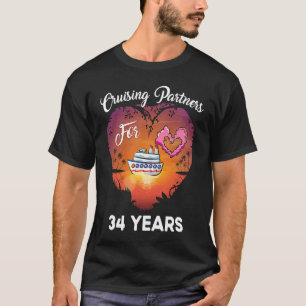 Camiseta Mulher do marido cruzando parceiros de cruzeiro po