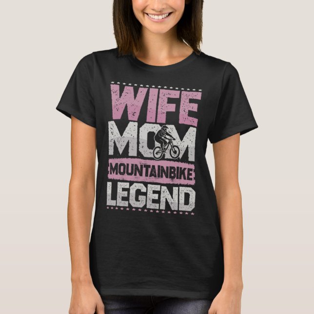 Camiseta Mulher do MTB Mãe lágrima de lenda de montanha (Frente)