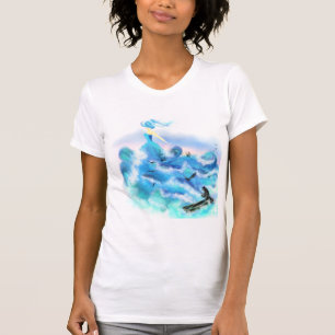 Camiseta Mulher do Oceano Mágico - Desenho de fantasia Abs
