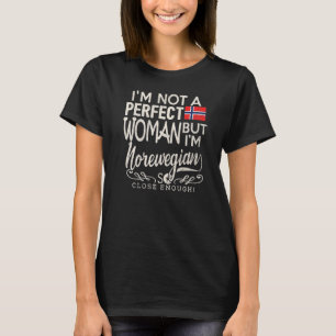 Camiseta Mulher do pavilhão da Noruega Orgulho Norueguês So