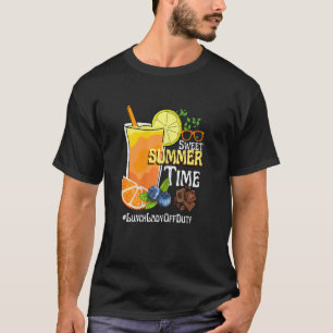 Camiseta Mulher Doce Horário de Verão Laranja Almoço Senhor