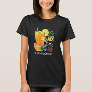 Camiseta Mulher Doce Horário de Verão Laranja Almoço Senhor