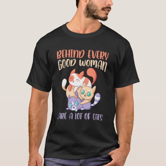 Camiseta Mulher e Gato (Frente)