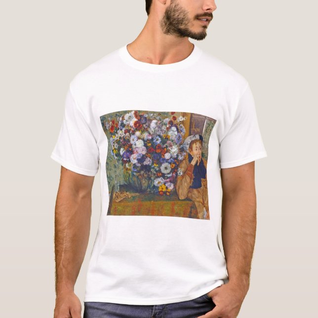 Camiseta Mulher e vase das flores, Edgar Degas (Frente)