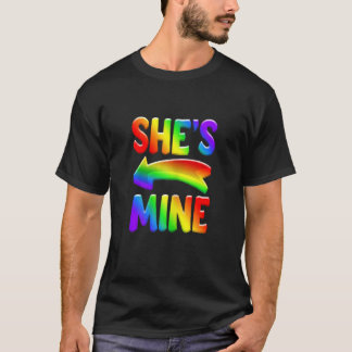 Camiseta Mulher Ela é Mina Bi Bi Bissexual Lgbt Pride Mês