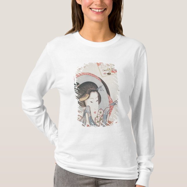 Camiseta Mulher em seu espelho, c.1830 publicado (Frente)