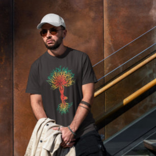 Camiseta Mulher Em Yoga Pose Tree