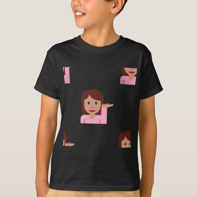Camiseta mulher emoji (Frente)