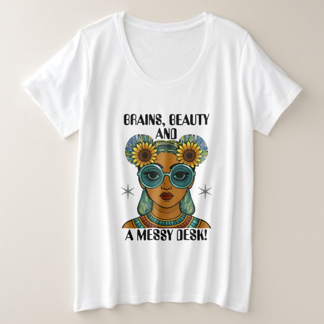 Camiseta mulher engraçada (Frente do Design)