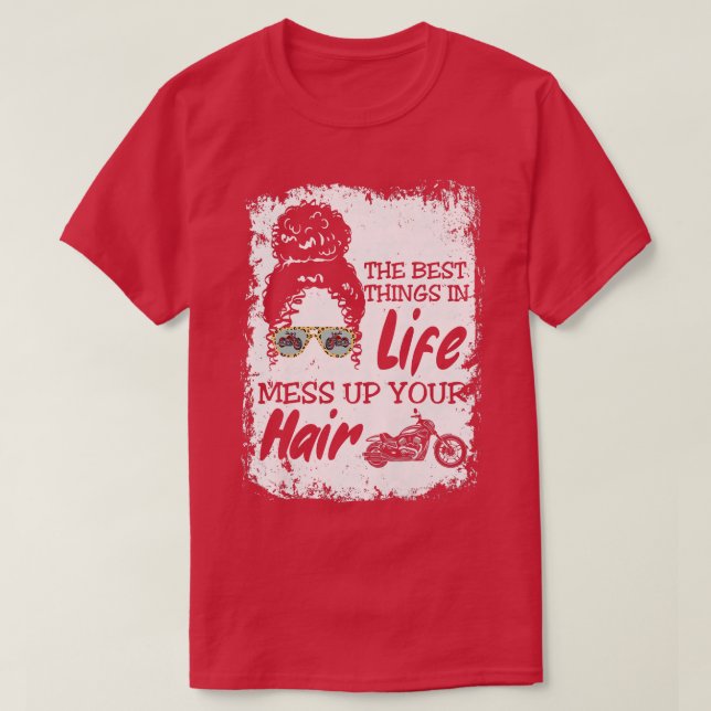 Camiseta Mulher Engraçada Biker Namorada Biker Acc (Frente do Design)