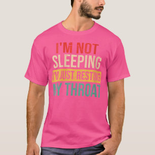 Camiseta Mulher Engraçada Cantora De Ópera Não Estou Dormin