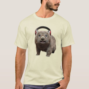 Camiseta Mulher Engraçada com fones de ouvido Legal
