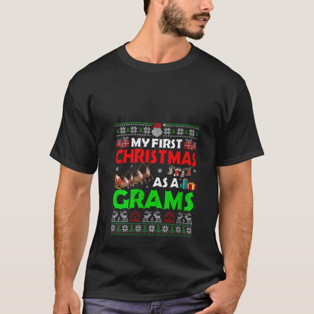 Camiseta Mulher Engraçada Minha rua De Natal Como Gramas Ug (Frente)