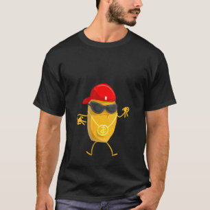 Camiseta Mulher Engraçado Galinha Nugget Para Crianças Lega