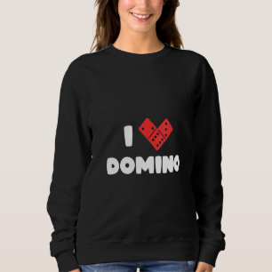 Camiseta Mulher Entusiasta do jogador Domino Amo Domi