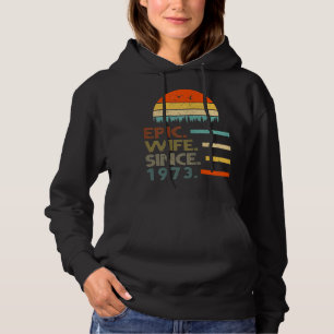 Camiseta Mulher Epic Esposa Desde 1973 Seu 49º Casamento An