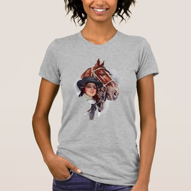 Camiseta Mulher Equestre (Frente)