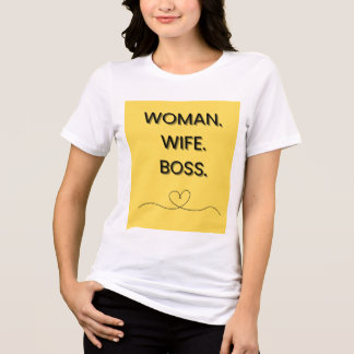 Camiseta Mulher Esposa Chefe Tee #mulher t shirt