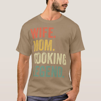 Camiseta Mulher Esposa Mãe Lenda Cozinhar Engraçada Cook Ch