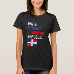 Camiseta Mulher Esposa mamãe dominada bandeira da repúbli