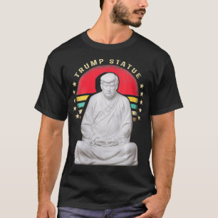 Camiseta Mulher: Estilo de Vintage Chinês Trump estátua Bud