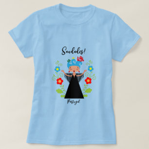 Camiseta Mulher fada cantora de caravela portuguesa