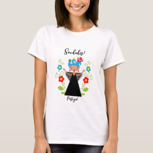 Camiseta Mulher fada cantora de caravela portuguesa