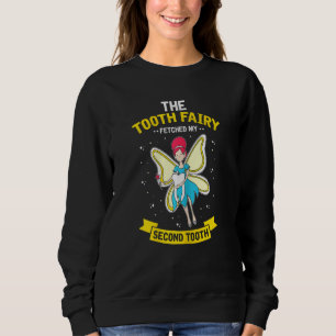 Camiseta Mulher Fada Dente Feita Meu Segundo Dente Dentária