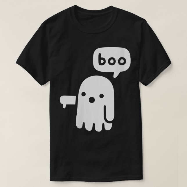 Camiseta Mulher fantasma de desaprovação VNeck (Frente do Design)