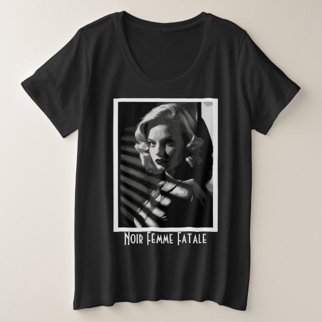 Camiseta Mulher Fatal Noir (Frente do Design)