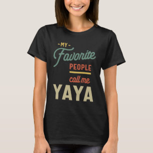 Camiseta Mulher Favorita Yaya Avô Gift