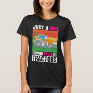 Camiseta Mulher Fazenda A Tee Girl ama a Fazenda da família