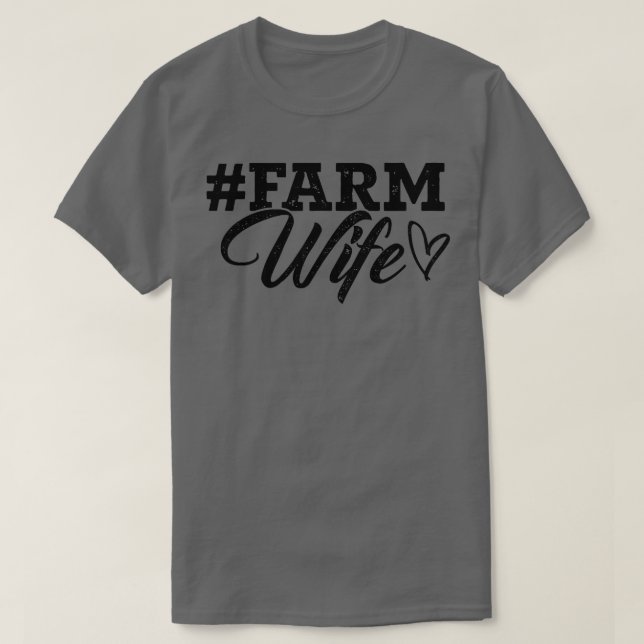 Camiseta Mulher Fazenda Esposa Tractro Agricultura Campo (Frente do Design)