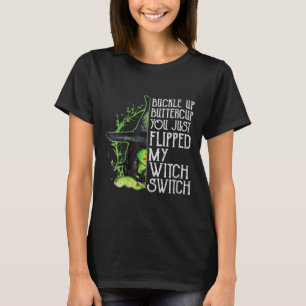 Camiseta Mulher Feiticeira Enfiada No Copo De Manteiga Que 