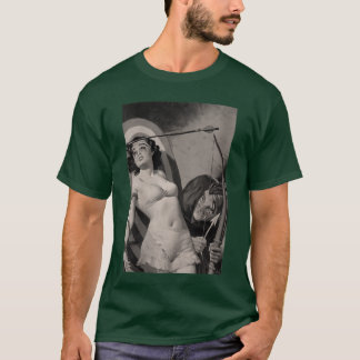 Camiseta Mulher Filme de Terror Vintage Pinup Menina Hallow