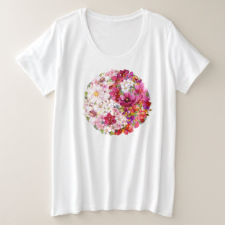 Camiseta Mulher: Floral Yin-Yang