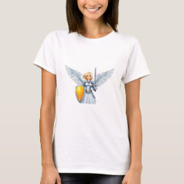 Camiseta Mulher fofa Anjo com asas abertas