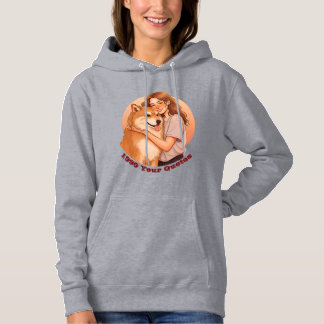 Camiseta Mulher Fofa e Animal de Estimação Cachorro