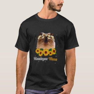 Camiseta Mulher Fofa Himalaia Gata Mãe Gato Gato Mothe