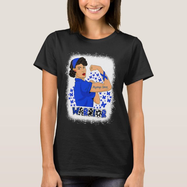 Camiseta Mulher Forte Sensibilização para a Doença de Moyam (Frente)