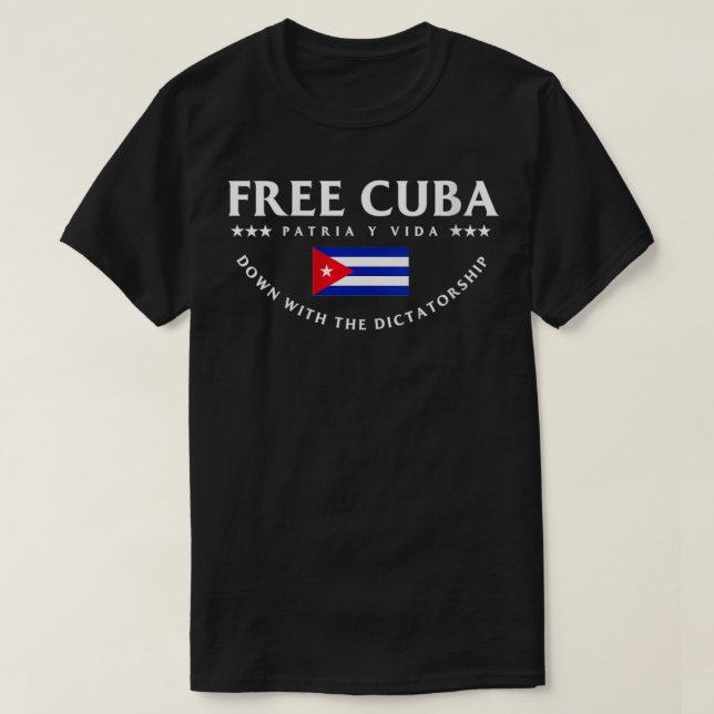 Camiseta Mulher Free Cuba VNeck1 (Frente do Design)