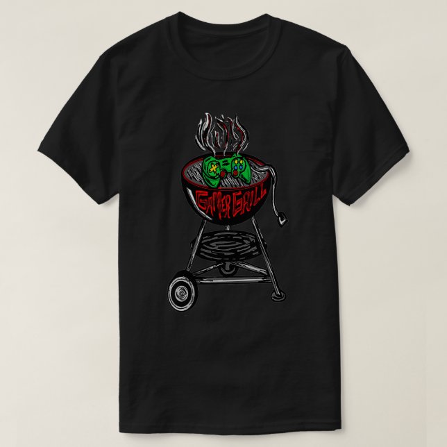 Camiseta Mulher Gamer Grill VNeck (Frente do Design)