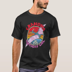Camiseta Mulher Garota Aniversário Vovó Pterodactylus I F