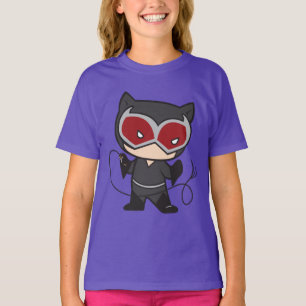 Camiseta Mulher-Gato-de-Chibi