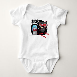 Camiseta Mulher-Gato De Chibi Roubando Um Diamante