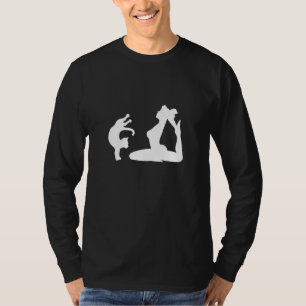 Camiseta Mulher gato meditando relaxamento mindfulness roup